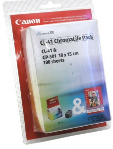 Картридж Canon CL-41 + фотобумага Canon GP-501